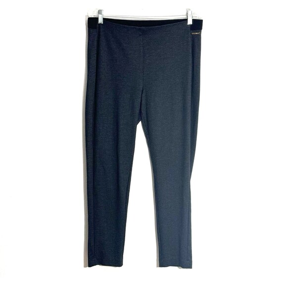 Jones New York Signature Pull On Slim Pants Black Stretch Knit - Picture 1 of 12